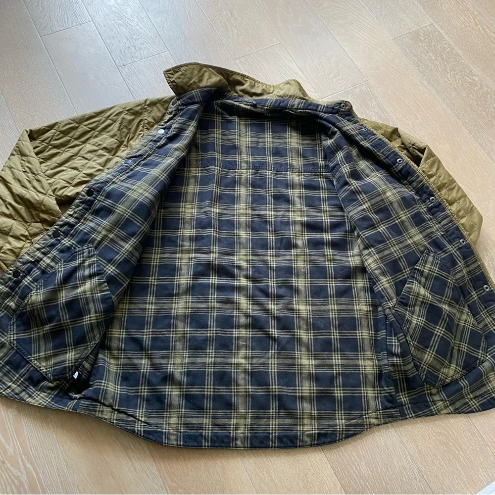 The North Face Fort Point Insulated Flannel Shirt jacket green Small